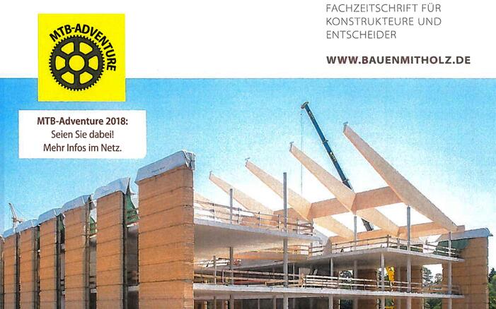 "Bauen mit Holz" magazine article on Alnatura Campus